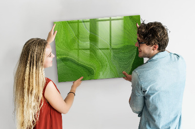 Glass dry erase board magnetic Modern waves