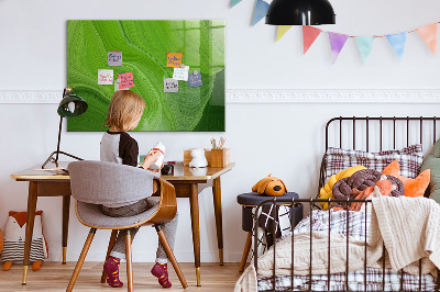 Glass dry erase board magnetic Modern waves