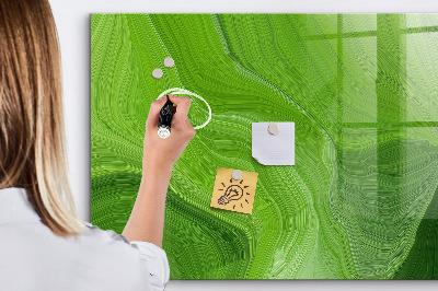 Glass dry erase board magnetic Modern waves