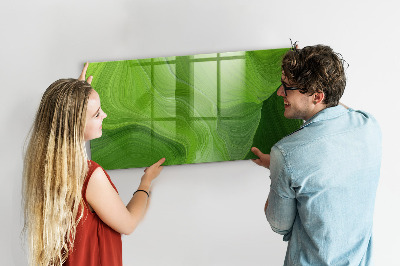 Glass dry erase board magnetic Modern waves