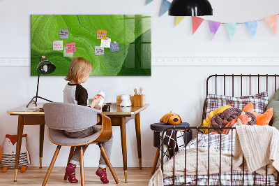 Glass dry erase board magnetic Modern waves