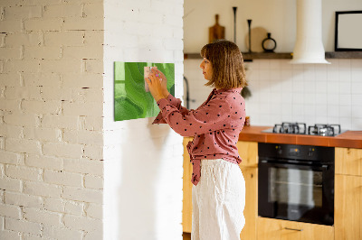Glass dry erase board magnetic Modern waves