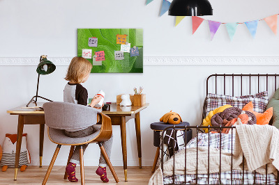 Glass dry erase board magnetic Modern waves