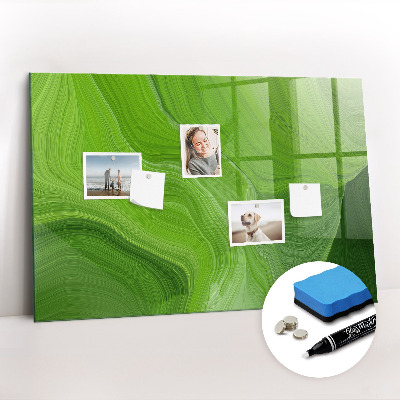 Glass dry erase board magnetic Modern waves