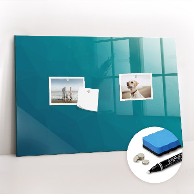 Glass dry erase board magnetic Sea abstraction
