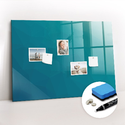 Glass dry erase board magnetic Sea abstraction