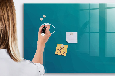 Glass dry erase board magnetic Sea abstraction