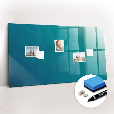 Glass dry erase board magnetic Sea abstraction