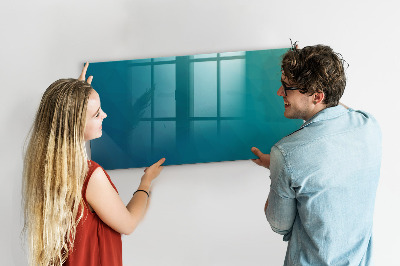Glass dry erase board magnetic Sea abstraction