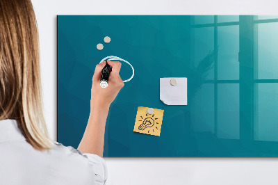 Glass dry erase board magnetic Sea abstraction