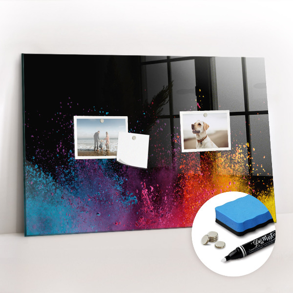 Magnetic marker board Color explosion
