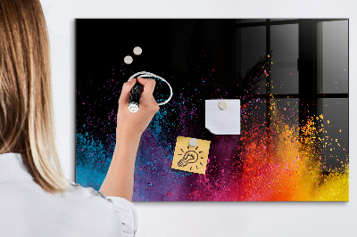 Magnetic dry erase board Color explosion