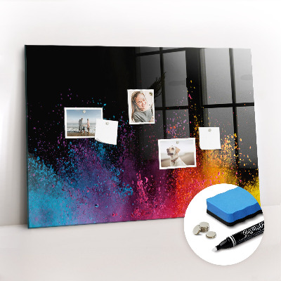 Magnetic marker board Color explosion