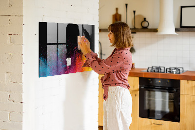 Magnetic marker board Color explosion