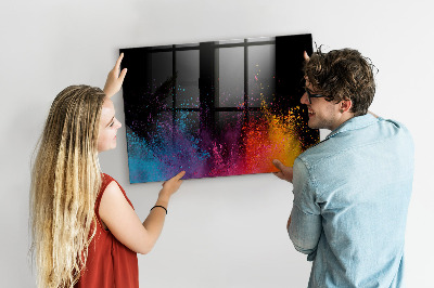 Magnetic dry erase board Color explosion