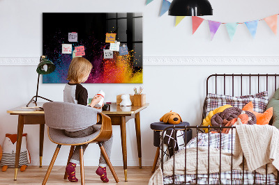 Magnetic dry erase board Color explosion