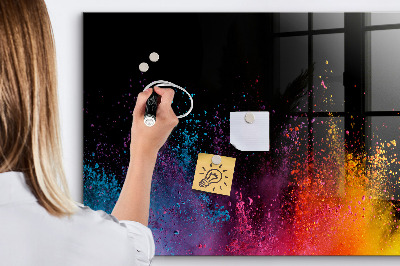 Magnetic marker board Color explosion