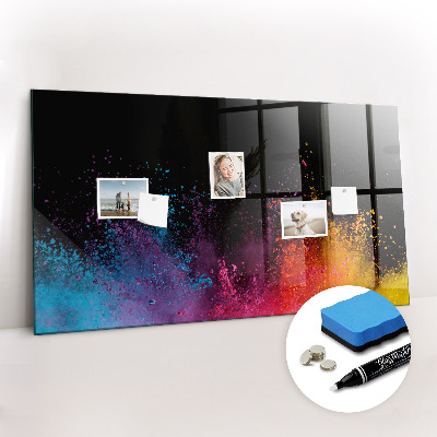 Magnetic marker board Color explosion