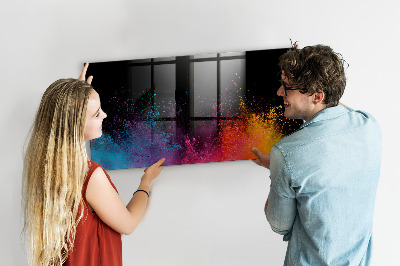 Magnetic marker board Color explosion