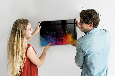 Magnetic marker board Color explosion