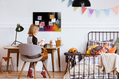 Magnetic dry erase board Color explosion