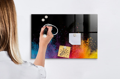 Magnetic marker board Color explosion