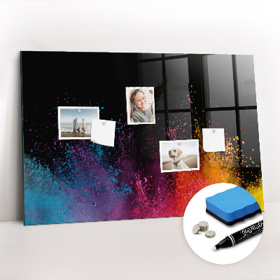 Magnetic dry erase board Color explosion