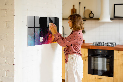 Magnetic marker board Color explosion