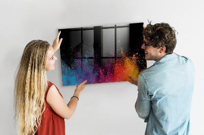 Magnetic dry erase board Color explosion