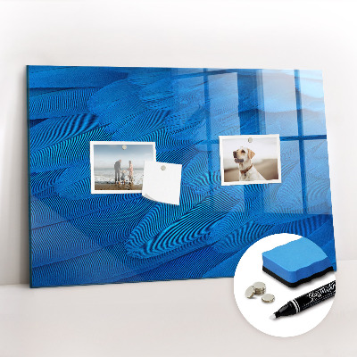Glass dry erase board magnetic Bird feather