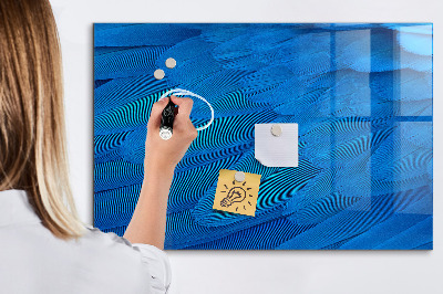 Glass dry erase board magnetic Bird feather