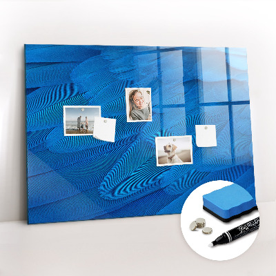 Glass dry erase board magnetic Bird feather