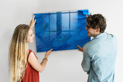 Magnetic board with magnets Bird feather