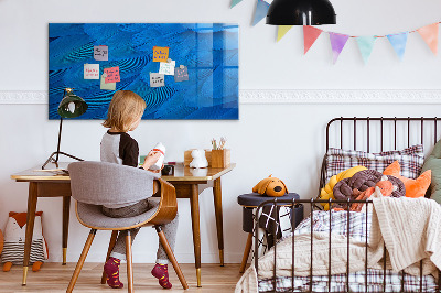 Magnetic board with magnets Bird feather