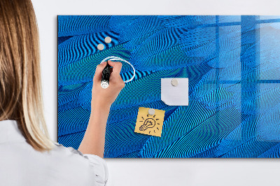 Glass dry erase board magnetic Bird feather