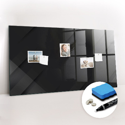 Glass dry erase board magnetic Dark wall pattern