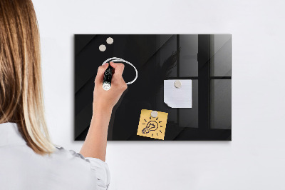 Glass dry erase board magnetic Dark wall pattern