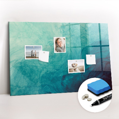 Magnetic marker board Abstract depth