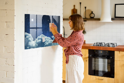 Magnetic marker board Night sky