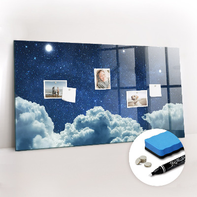 Magnetic marker board Night sky