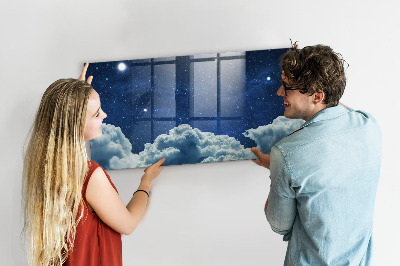 Magnetic marker board Night sky