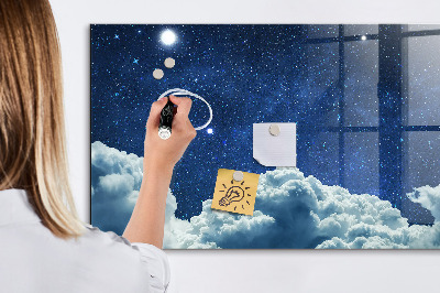 Magnetic dry erase board Night sky