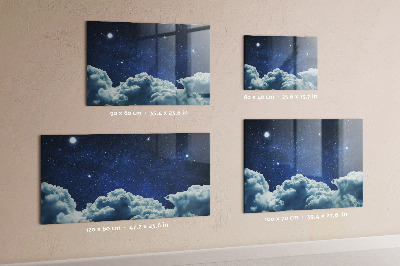 Magnetic dry erase board Night sky