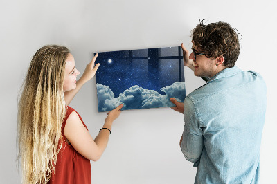 Magnetic marker board Night sky