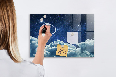 Magnetic marker board Night sky