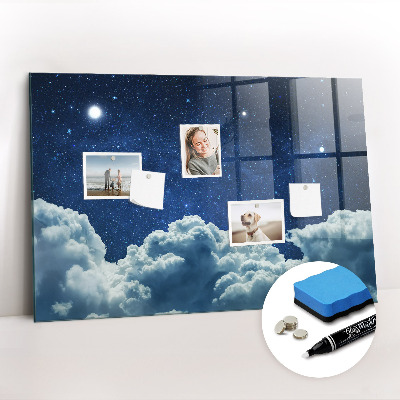 Magnetic dry erase board Night sky