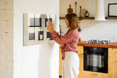 Magnetic marker board Retro frame