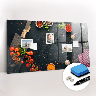 Magnetic glass board Kitchen accessories