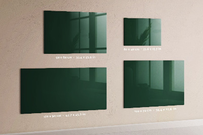 Magnetic glass board Bottle green