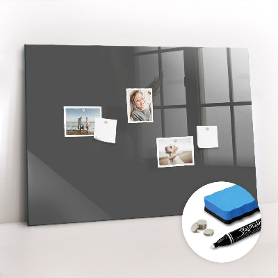 Glass dry erase board magnetic Gray